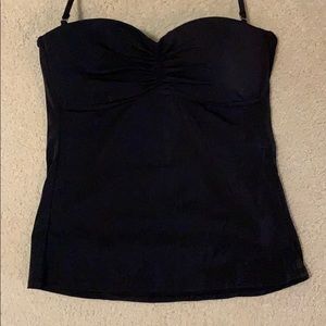 Black Tankini Swimsuit Top